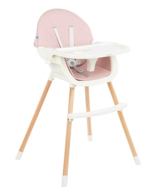 Стол за хранене 2в1 KikkaBoo - Nutri Wood, Pink