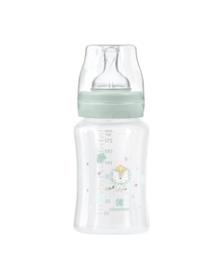 Бебешко шише Kikkaboo - Jungle King, РР, 240 ml, Mint