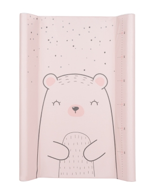 Подложка за повиване с твърда основа Kikkaboo - Bear with me, 70 х 50 сm, Pink