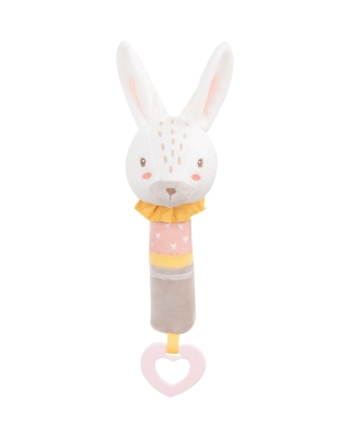 Бебешка играчка пискун с гризалка Kikkaboo - Rabbits in Love