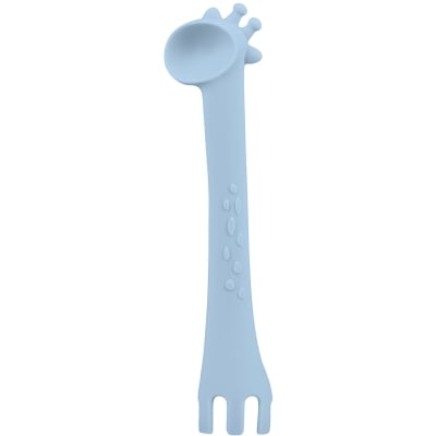 Силиконова лъжичка Kikkaboo - Giraffe, Blue