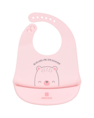 Силиконов лигавник Kikkaboo - Bear with me, Pink