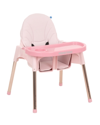 Столче за хранене 2 в 1 KikkaBoo - Sky-High, Pink