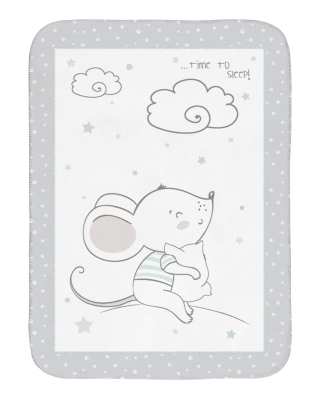 Супер меко бебешко одеяло Kikkaboo - Joyful Mice, 80 х 110 сm