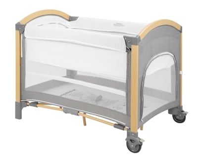 Сгъваема кошара на две нива Kikkaboo - Tender, Light Grey