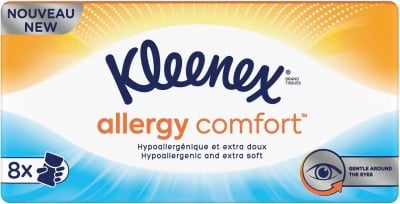 Носни хипоалергенни кърпи Kleenex - Allergy Comfort, 8 броя