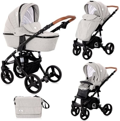 Комбинирана количка 2в1 Lorelli - Rimini, Steel grey