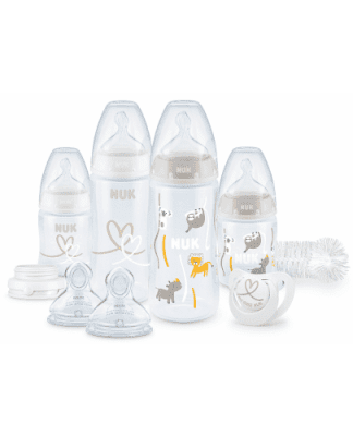 Комплект шишета NUK First Choice + Temperature Control, Perfect start, 10 части, неутрален