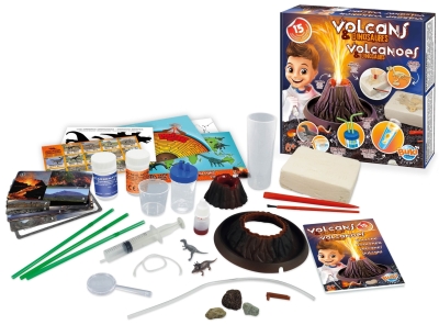 Комплект за експерименти Buki France - Вулкани и динозаври