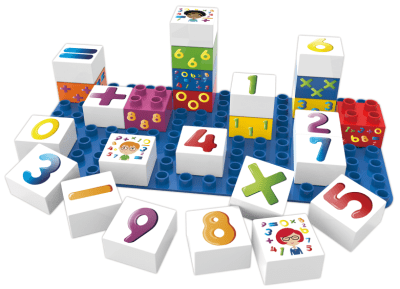 Конструктор BioBuddi - Кубчета с цифри, 27 броя