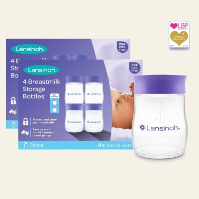 Шишета за съхранение на кърма Lansinoh - 4 броя
