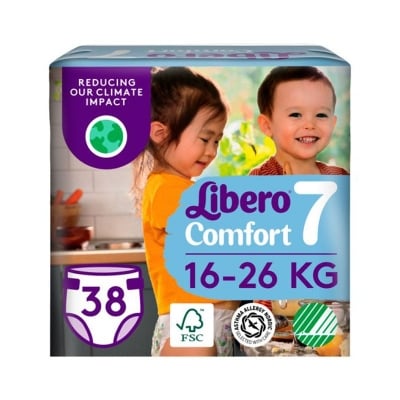 Бебешки пелени Libero - Comfort 7, 38 броя