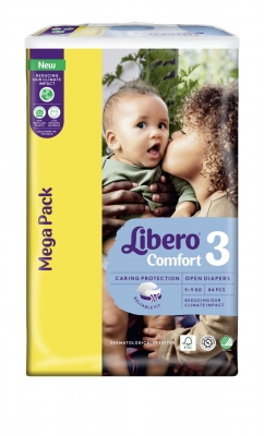 Бебешки пелени Libero - Comfort 3, 84 броя