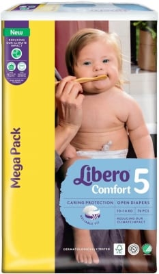 Бебешки пелени Libero - Comfort 5, 76 броя