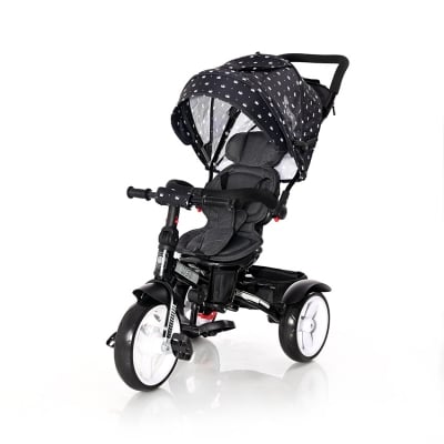 Триколка с EVA гуми Lorelli - Neo, Black Crowns