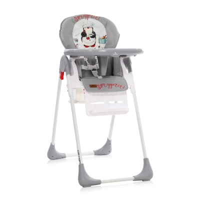 Столче за хранене Lorelli Classic - Cryspi, Grey Penguin