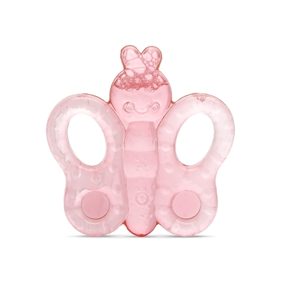 Силиконова гризалка Lorelli - Пеперуда, Shell Pink