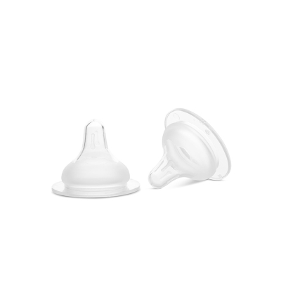 Силиконови биберони за шише с широко гърло Lorelli - My Friend, 3 m+, 2 броя