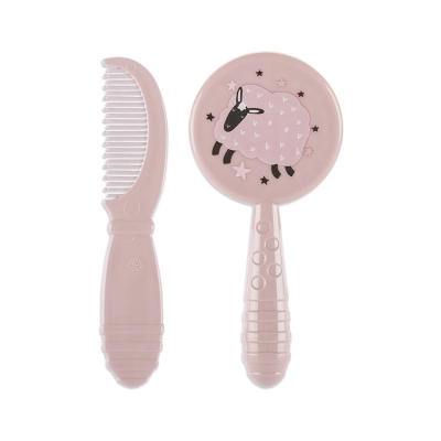 Гребен и четка за коса Lorelli - My Friend, Mellow Rose