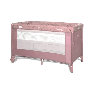 Детска кошара на 2 нива Lorelli - Carina, Pink Stars