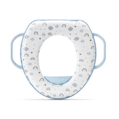 Седалка за тоалетна чиния с дръжки Lorelli - Planets, Blue