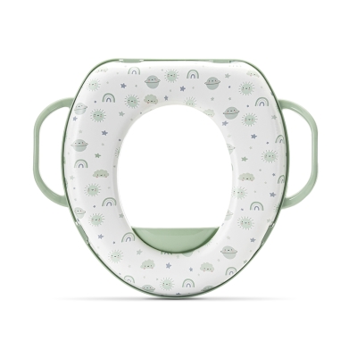 Седалка за тоалетна чиния с дръжки Lorelli - Planets, Green