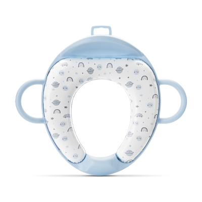 Мека седалка за тоалетна с облегалка Lorelli - Planets, Blue