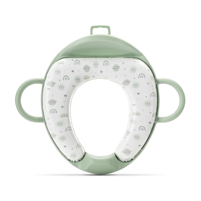 Мека седалка за тоалетна с облегалка Lorelli - Planets, Green