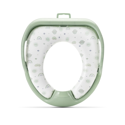 Мека седалка за тоалетна чиния с дръжки Lorelli - Planets, Green