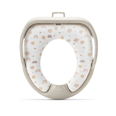 Мека седалка за тоалетна чиния с дръжки Lorelli - Planets, Beige