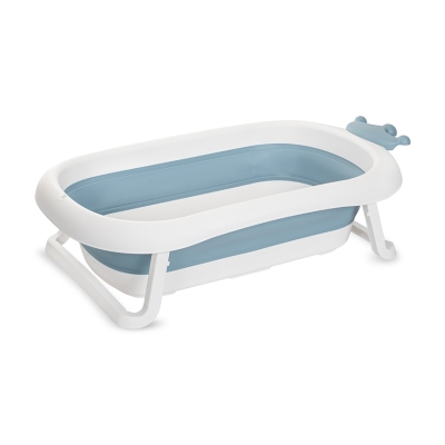 Сгъваема вана с оттичане Lorelli - Royal, 83 cm, Nordic Blue