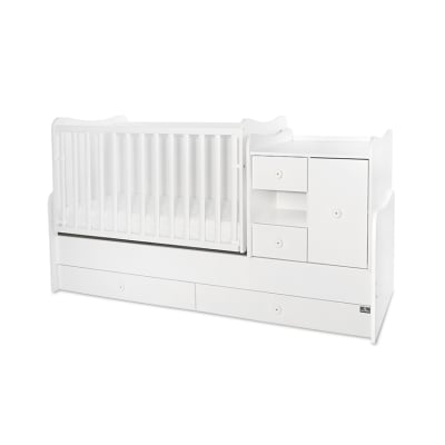 Трансформиращо се легло Lorelli - Mini Max, 190 x 72 cm, Бяло