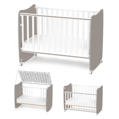 Бебешко легло Lorelli Premium - Stars, 60 x 120 сm, White & String