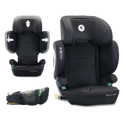 Сгъваемо столче за кола Lorelli Premium - Growgo, i-Size, IsoFix, 100-150 сm, Black