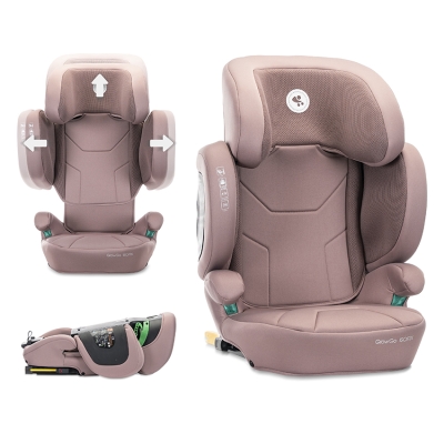 Сгъваемо столче за кола Lorelli Premium - Growgo, i-Size, IsoFix, 100-150 сm, Pink