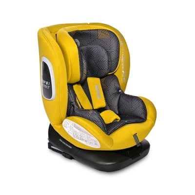 Стол за кола Lorelli Premium - Phoenix, i-Size, Isofix, 40-150 cm, Lemon Curry