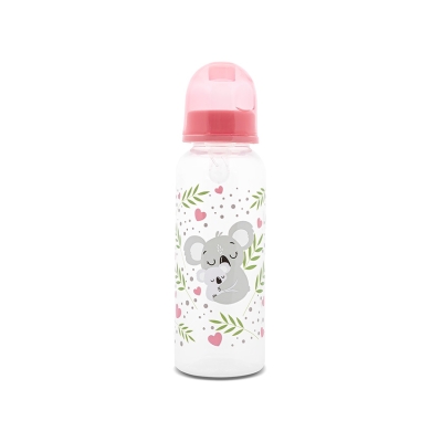Бебешко шише Lorelli - Simple, Shell Pink, 250 ml
