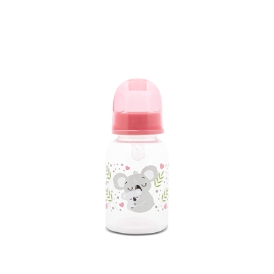 Бебешко шише Lorelli - Simple, 125 ml, Shell Pink