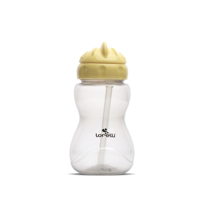 Мини спортна бутилка Lorelli - 275 ml, Yellow & Grey