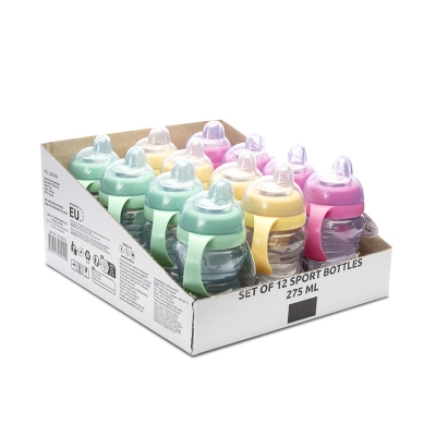 Сет от 12 Спортни бутилки - Lorelli, 275 ml