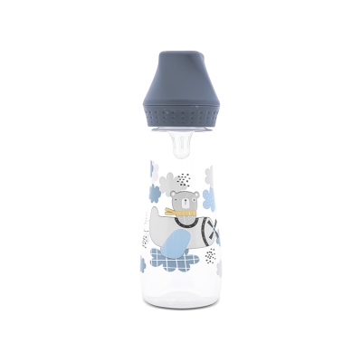 Бебешко шише Lorelli - My Friend, 250 ml, Cameo Blue