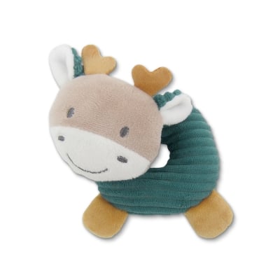 Дрънкалка донът Lorelli Toys - Natural, Еленче