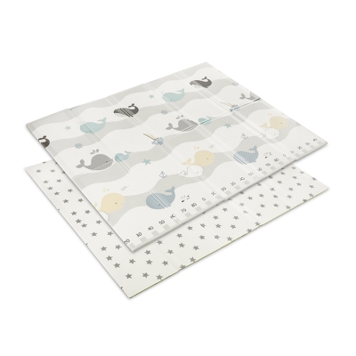 Двулицево термокилимче за игра Lorelli Premium - Waves & Stars