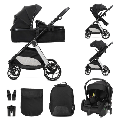 Детска количка 3 в 1 Lorelli - Aspen, Black