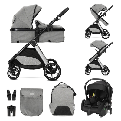 Детска количка 3 в 1 Lorelli - Aspen, Grey