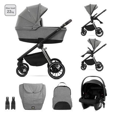 Бебешка количка 3 в 1 Lorelli - Bianca, Grey