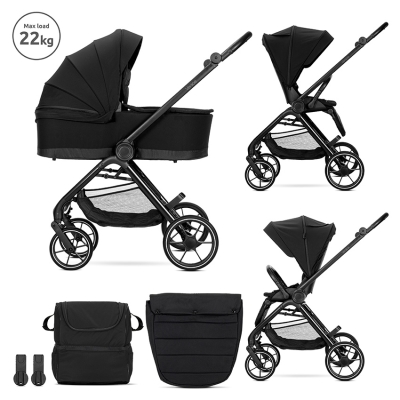 Детска количка 2 в 1 Lorelli - Venice, Black