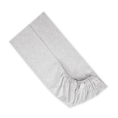 Чаршаф с ластик Lorelli - Небе, 60 x 120 x 15 cm, Сив