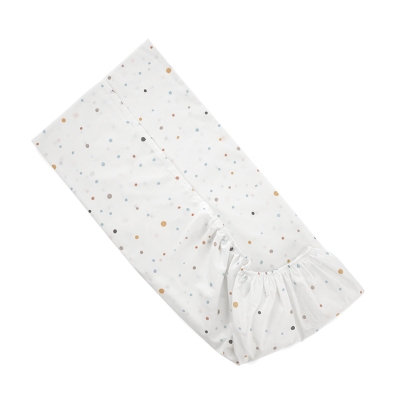 Детски чаршаф с ластик Lorelli - Happy Friends, 60 x 120 x 15 cm, Син