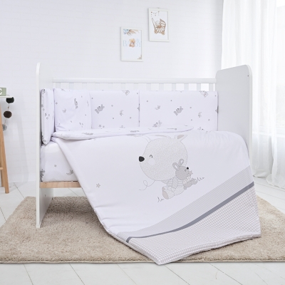 Спален комплект Lorelli - Smile, Little Rabbits, Сив